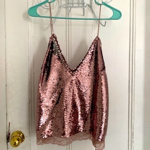 Free People Sequin Top